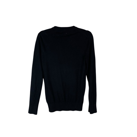 H&M Slim Fit Black Crewneck Sweater 85% Cotton 15% Cashmere Size XS - Picture 5 of 6